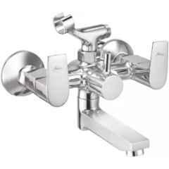 Prestige ARIA Brass Chrome Finish Silver Telephonic Wall Mixer with Clutch