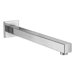 Drizzle 15 inch Stainless Steel Chrome Finish Silver Square Shower Arm, A15SQARM