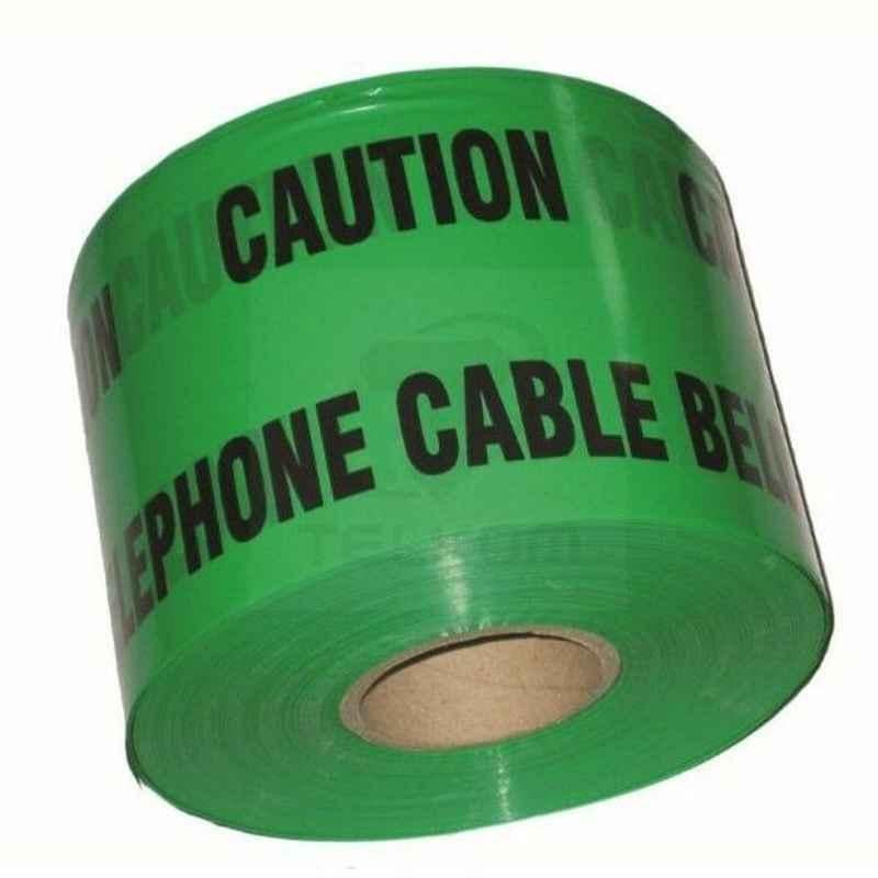 Warning Tape, 6  inchx200 m, Green