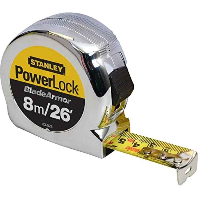 Stanley 8mx25mm Metric Power lock Measuring Tape