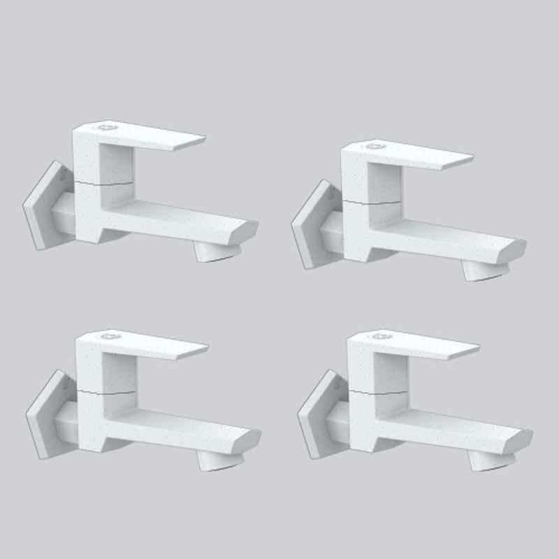 RN G20 15mm PTMT Marble Foam Flow Long Body Bib Cock with Flange (Pack of 4)