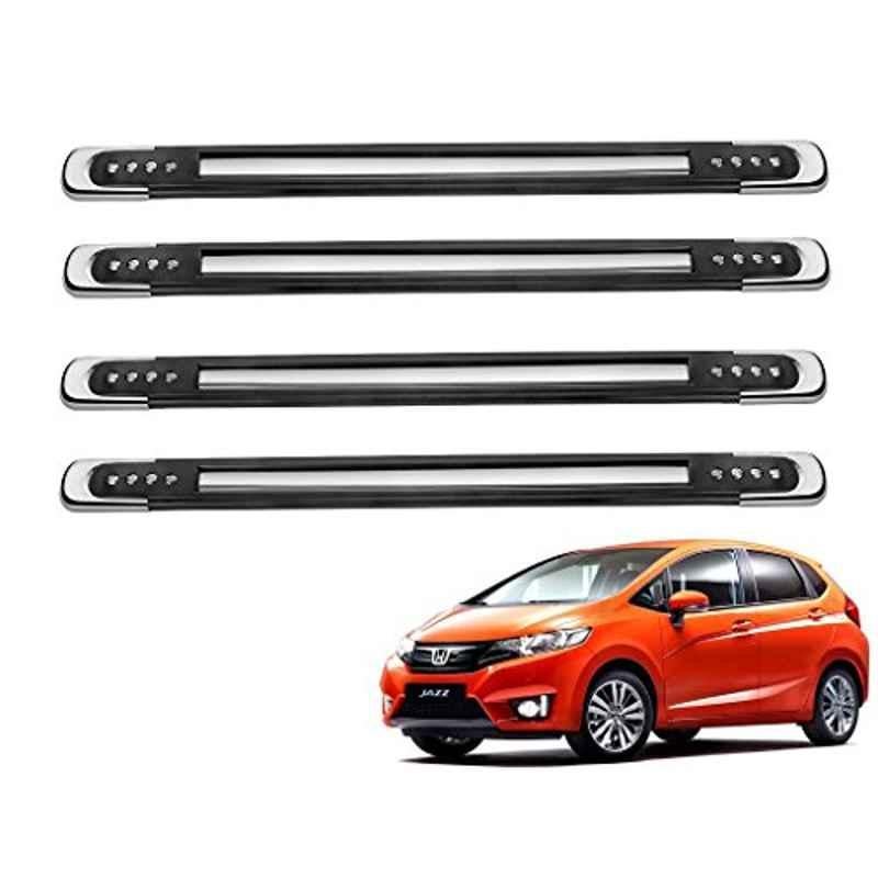 Kozdiko 4 Pcs Designer Black Bumper Protector Set for Honda Jazz, Koz-30296