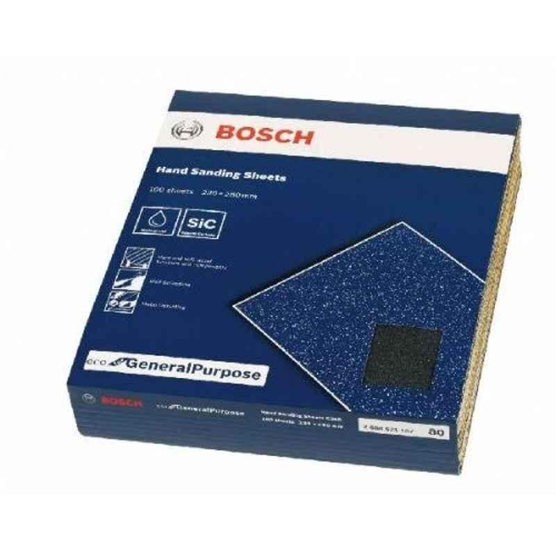 Bosch 2608621509 230x280mm 60 Grit Hand Sanding Sheet, (Pack of 50)