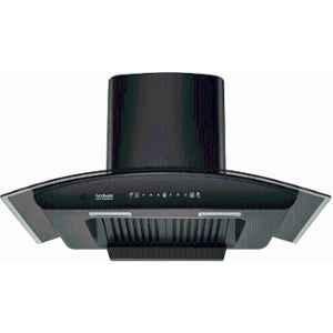 Hindware Cleo Plus 90cm Black Auto Clean Wall Mounted Chimney