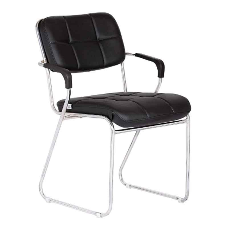Da URBAN 89x43x62cm Leatherette Black Study Chair with Arms, 284