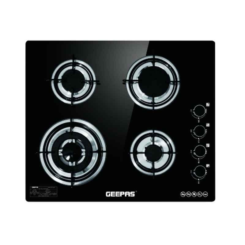 Geepas 130x100x70x50mm Stainless Steel 4 Burner Gas Cooker, GK4410