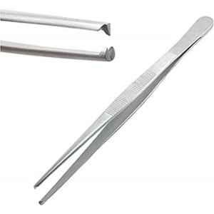 Forgesy 6 inch Stainless Steel Silver Surgical Instrument Straight Toothed Dissecting Forceps, CG67