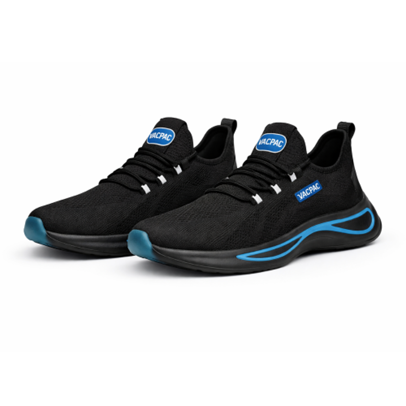 VACPAC Steel Toe Blue & Black Safety Shoes for Men, Size: 10 (Pack of 2)