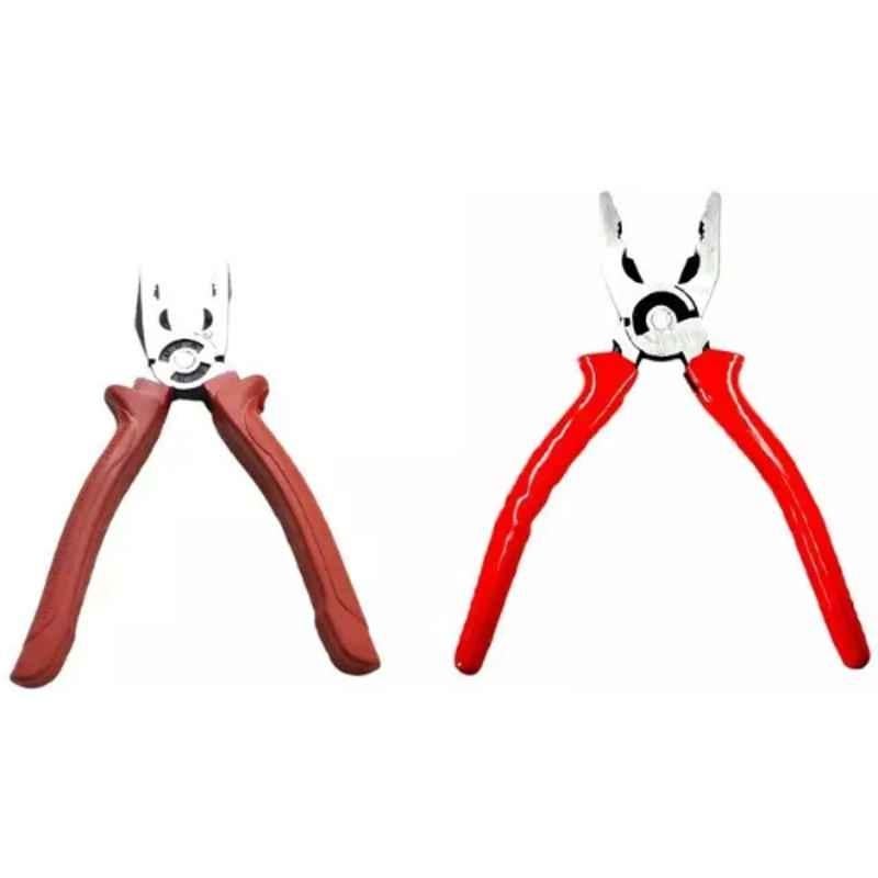 Sky Blue 2 Pcs 7.8 inch Lineman Plier Combo, SBE_PLIER_COMBO_MOD_01042