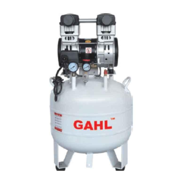 Gahl GA1500-50L-D 2HP White Dental Oil Free Air Compressor with Electromagnetic Valve & AFR 1
