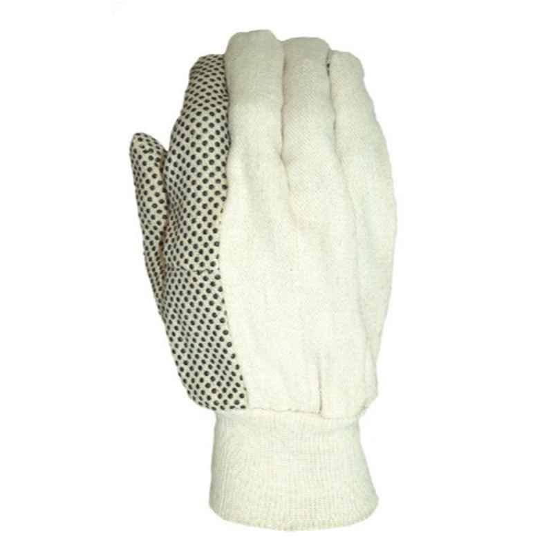 True Grip 9163-26 Dotted Cotton Canvas Glove, Size: Large