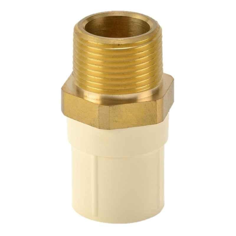Astral CPVC Pro 20x15mm Reducing Male Adaptor with Brass Threads, M512111314