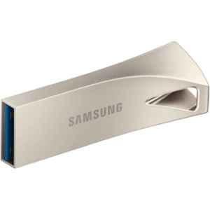 Samsung BAR Plus 64GB USB 3.1 300Mbps Champagne Silver Flash Drive, MUF-64BE3/APC