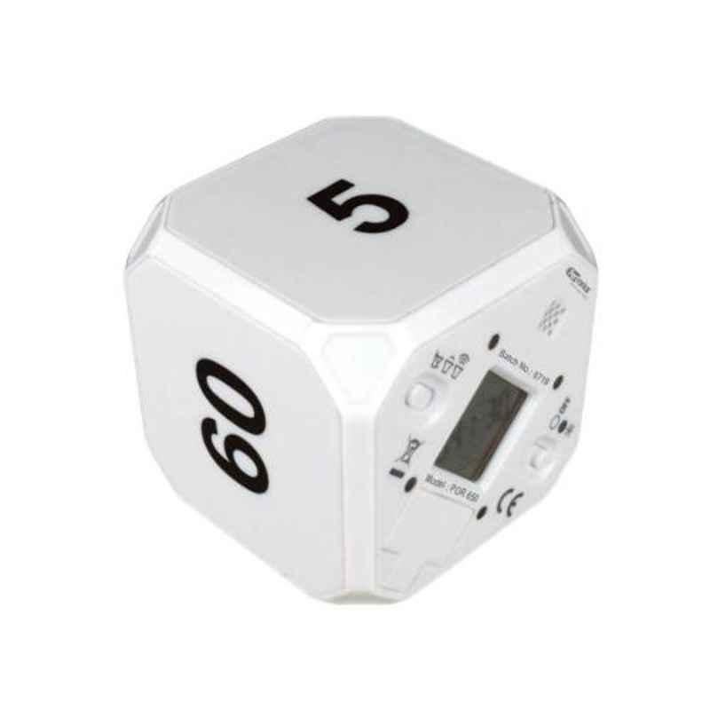 Portronics Time Out White Countdown Timer Cube, POR-650