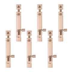 Atom 6 inch Aluminium Rose Gold Finish Heavy Duty Joint-Less Tower Bolt, TB002-RG-06 inch-106 (Pack of 6)