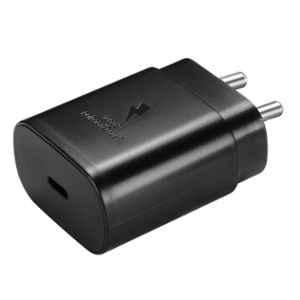 Punnkk 25W 100V Black PD Mobile Charger Power Adapter with Type-C Port for Fast Charging