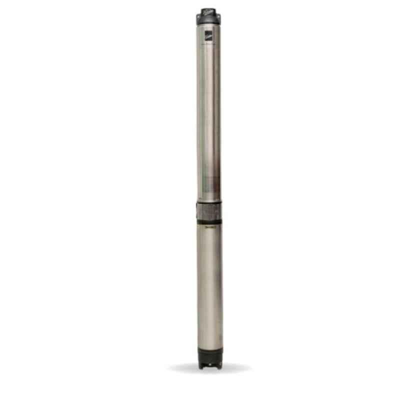 Kirloskar 1HP 10 Stages Single Phase Borewell Submersible Pump with Control Panel, NEO 60-1010 CP