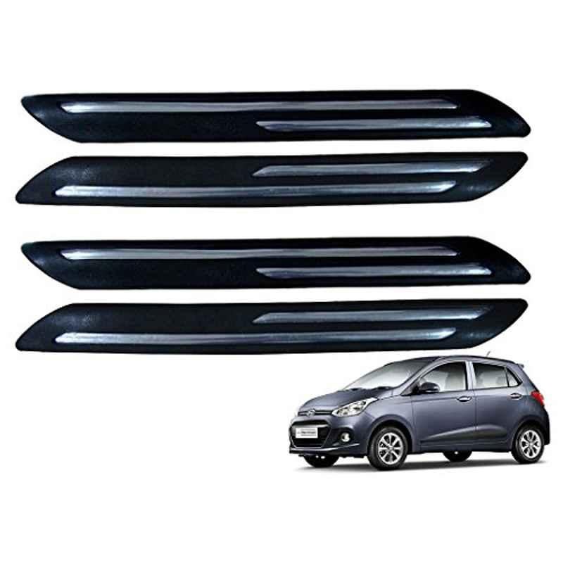Kozdiko 4 Pcs Double Chrome Bumper Protector Set for Hyundai Grand I10