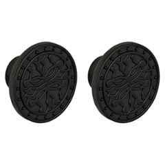 Plantex Knobs for Drawer/Round Drawer Knobs/Knobs for Cabinets/Pull-Push Knobs for Kitchen/Bedroom Drawer (Pack of 2) DTK-301, Black