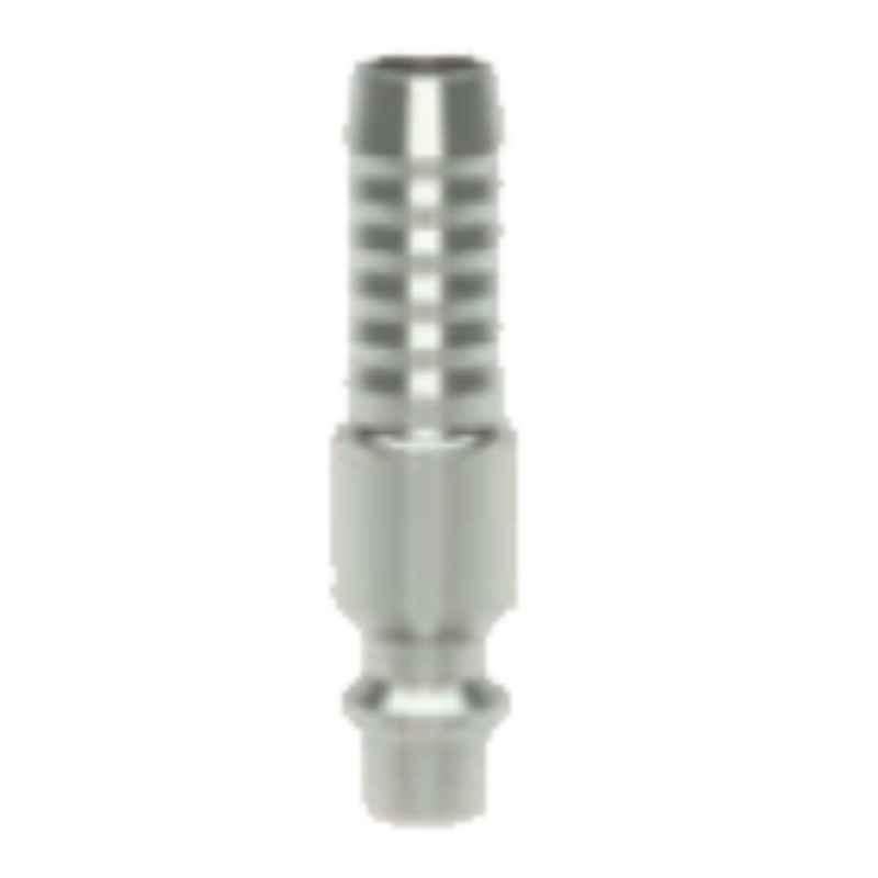 Ludecke ESAI8SS 8mm Single Shut-off Hose Barb Safety Self-Venting Coupling with Plug