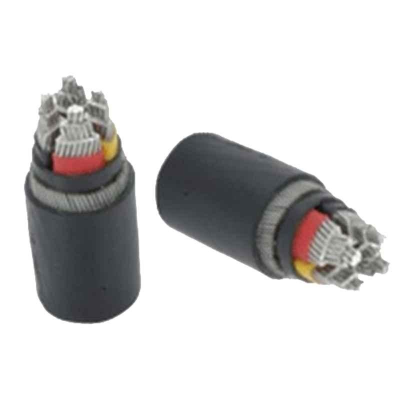 KEI 400 Sqmm 4 Core Aluminum Armoured Power Cable, A2XWY, Length: 100 m