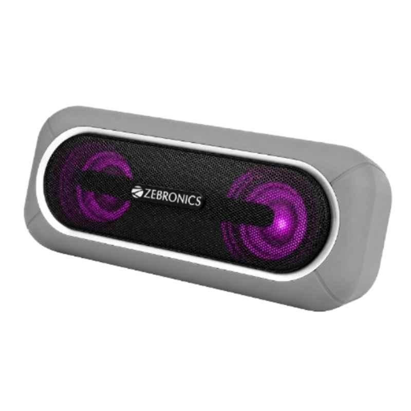 Zebronics Delight 20 10W Grey Mono Channel Portable Bluetooth Speaker