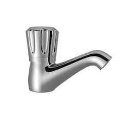 RN Ciaz 1/2 inch Brass Ingot Nickel & Chrome Plated Pillar Cock