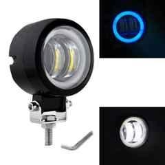 AllExtreme EX3IHRW 20W 3 inch White Round Fog Light with Halo Angel Eye Ring