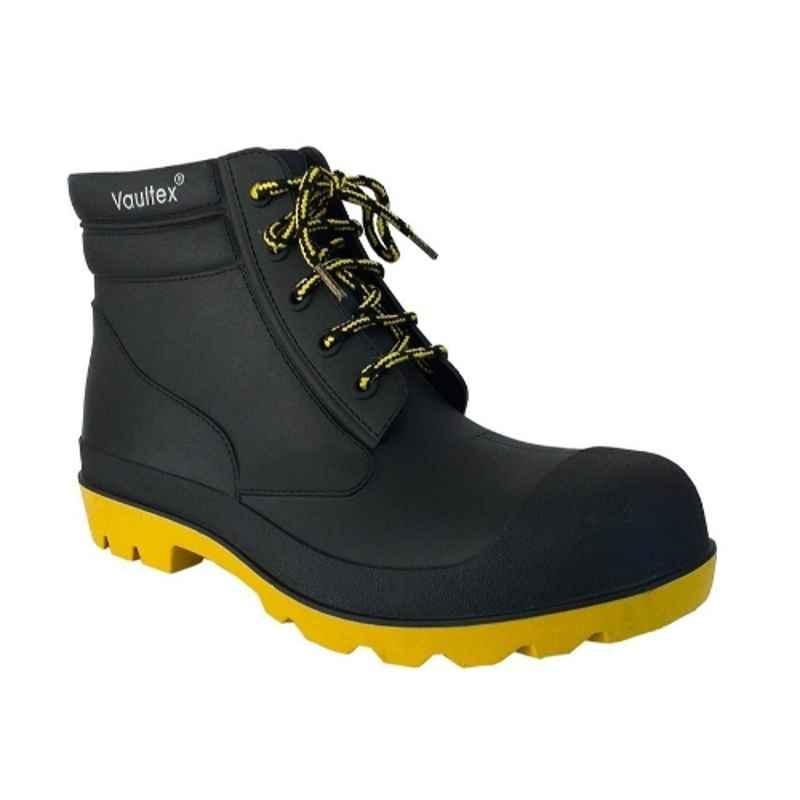 Vaultex NJC Steel Toe Black Safety Boot, Size: 44