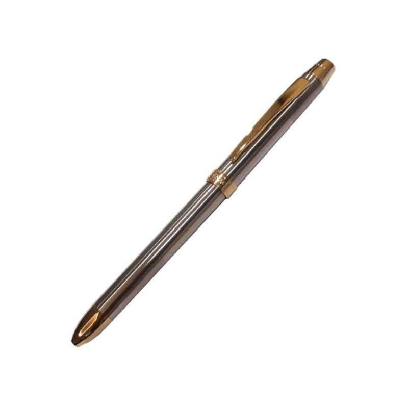 PENAC ELE-SG 0.7mm Stainless Steel Blue Pen, TF1602SG-ET29