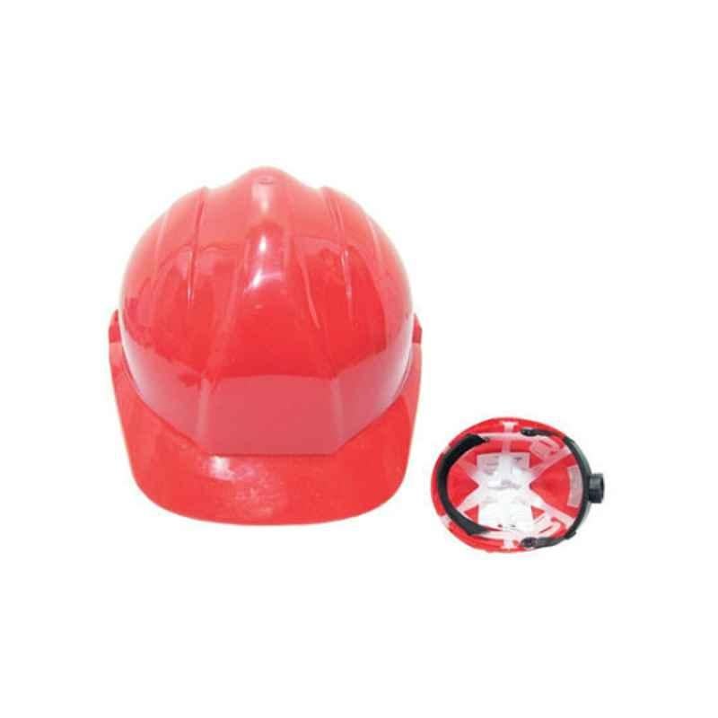 Vaultex Red Safety Helmet with Ratchet Suspension, VAUL-VHR