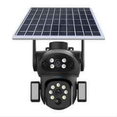 Cybernautt X8A 4MP+4MP+4MP 4G LTE Solar Security Camera with AI Human Detection, Full Colour Night Vision & Two-Way Talk