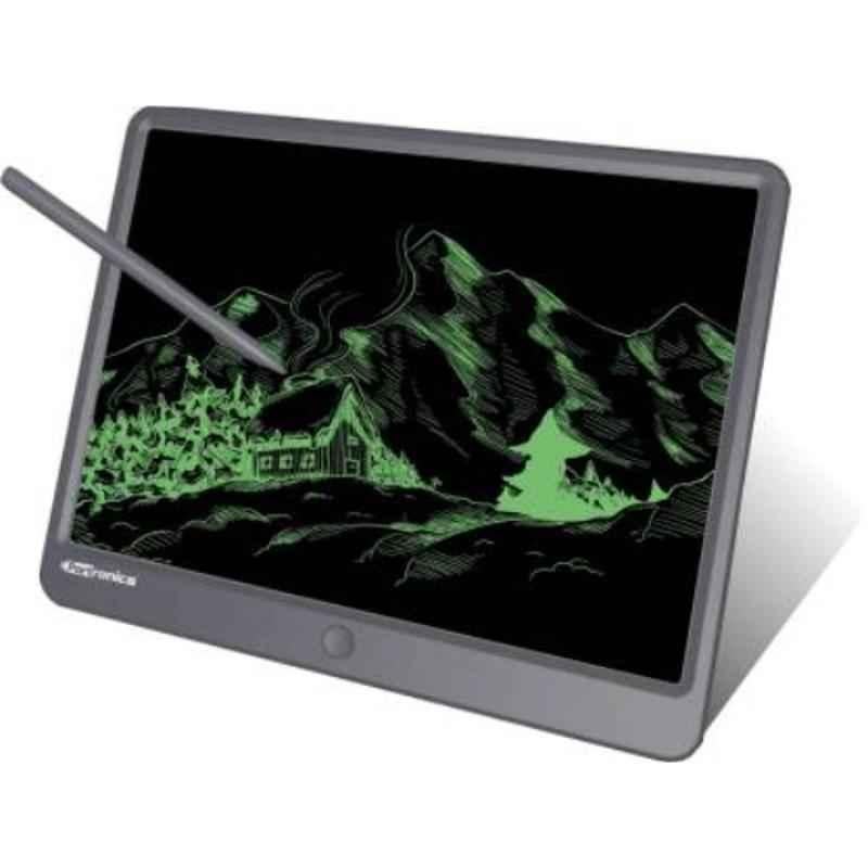 Portronics Ruffpad 15 15 inch Grey Re-Writable LCD Writing Pad, POR 1237
