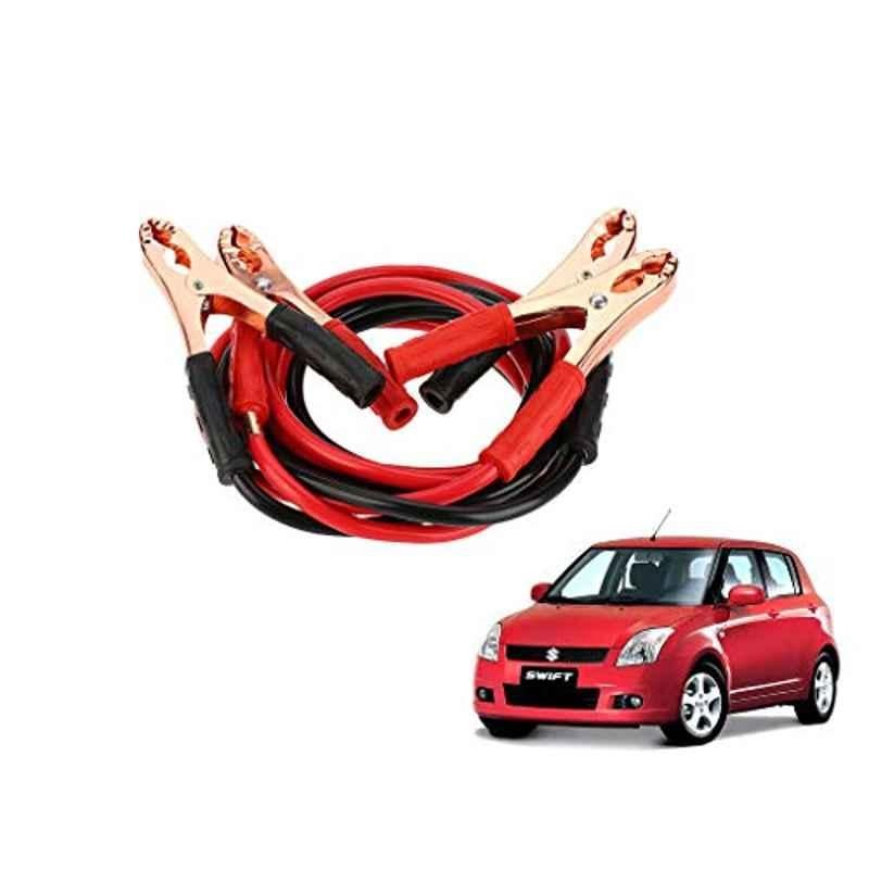 Kozdiko 7.5ft Copper Core Red & Black Heavy Duty Car Battery Booster Cable for Maruti Suzuki Old Swift