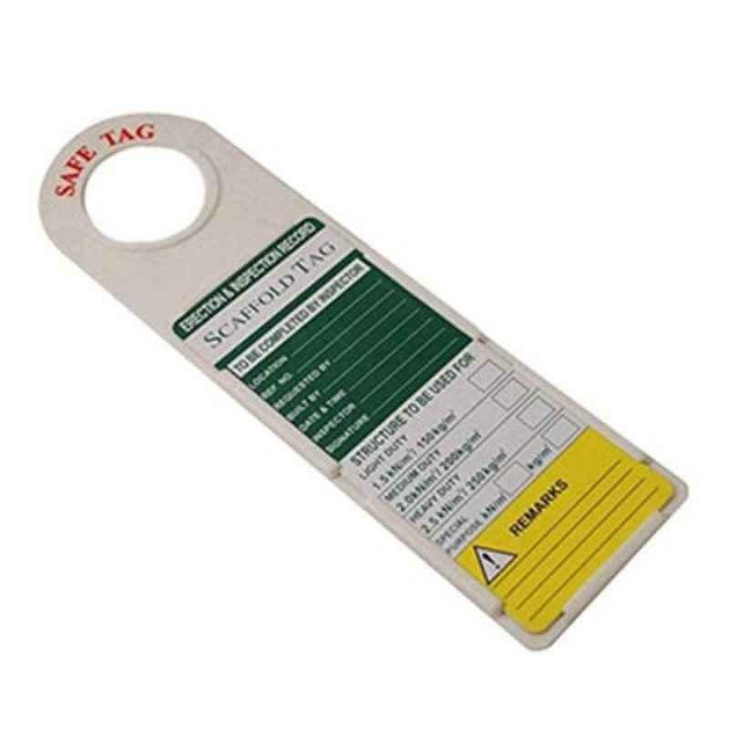 Scaffolding & Construction Tag White/Green/Red