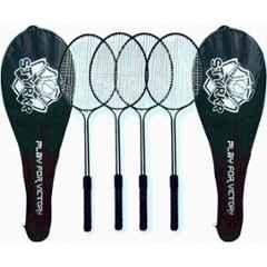 STYRKR Alloy Steel Multicolour Badminton Racquet Kit Badminton Kit