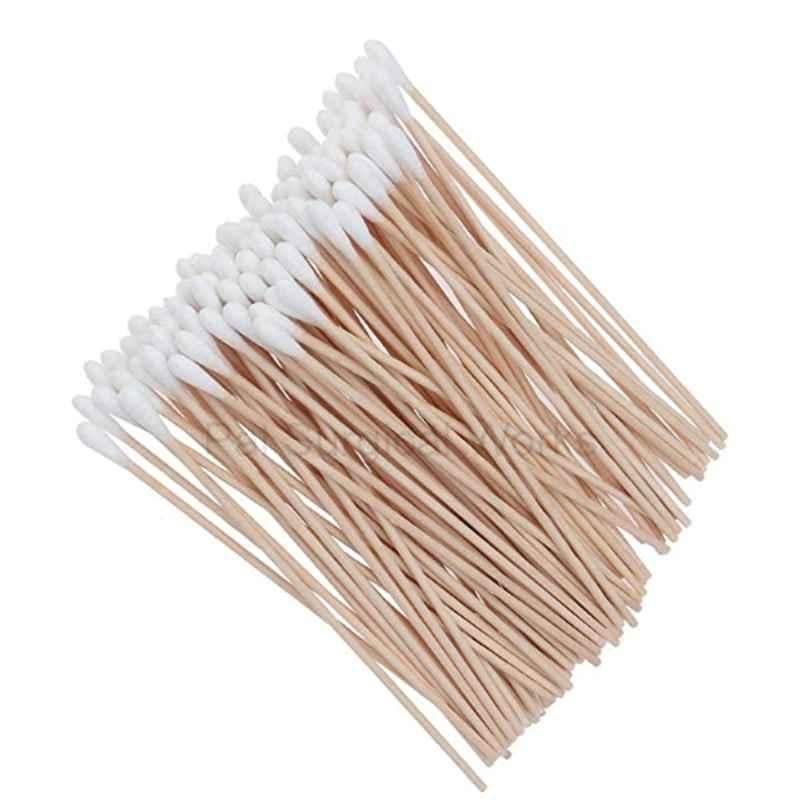 PSW 6 inch Wooden Cotton Swab Applicator Stick, PSW061 (Pack of 100)