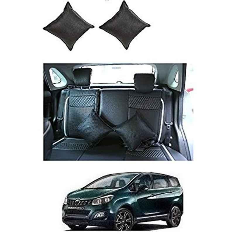 Kozdiko 2 Pcs Black Car Seat Cushion Pillow Set for Mahindra Marazzo