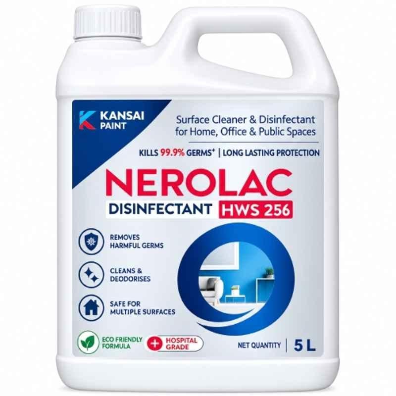 Nerolac HWS 256 5 Litre Clear Surface Disinfectant with Non Toxic, Low Odor & FastDrying