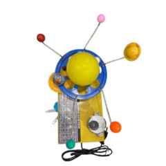 Harrison Enterprises Plastic Electric Solar System Model with Rotating Planets & Light-Up Sun