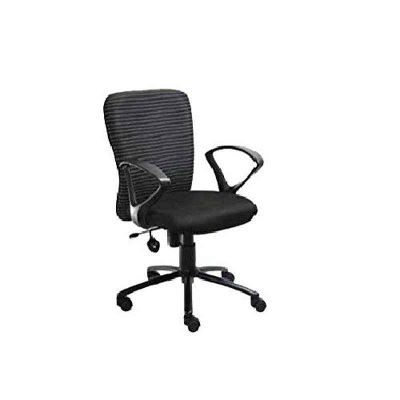 MRC Zebra Black Mid Back Revolving Office Chair