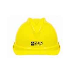 Zain Safety Titan Apex-6000 HDPE Yellow 8 Point Textile Fitting Non Ventilated Safety Helmet with Wheel Ratchet Adjustment