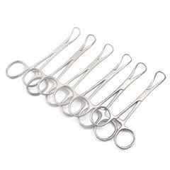 Forgesy 4.5 inch Stainless Steel Backhaus Towel Clamps, X51 (Pack of 6)