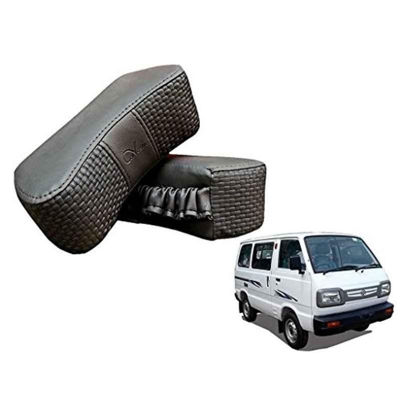 Kozdiko 2 Pcs Memory Foam Grey Luxurious Neck Rest Cushion Pillow Set for Maruti Omni