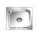 Crocodile 21x18x8 inch Hi Gloss Finish Single Bowl Stainless Steel Kitchen Sink