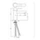 Jaquar Fusion White Matt 450mm Lever Extended Basin Mixer without Popup Waste System, FUS-WHM-29023B