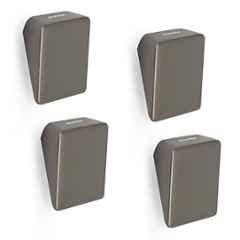 Plantex Knobs for Drawers/Square Drawer Knobs for Cabinets/Pull-Push Knobs for Kitchen/Bedroom Drawer (Pack of 4) SH-331, Satin Black