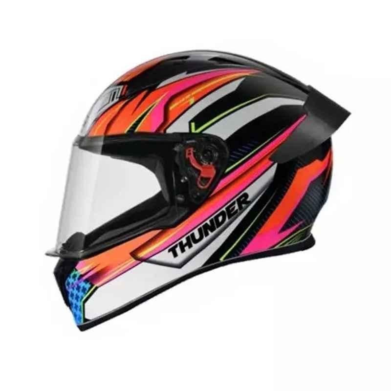 Studds N10 Expanded Polystyrene Black Full Face Helmet, Size: Medium