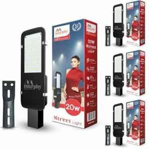 Murphy Galaxy 20W 6500K Aluminium Cool White Outdoor LED Street Light (Pack of 4)