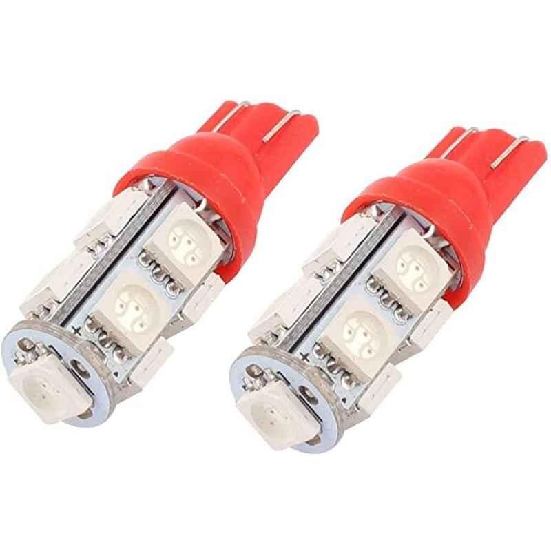 AOW 9 SMD (RED) LED Parking Bulb Pilot Light/License Plate car Lights For Mahindra Xcent (PAIR / 12V)